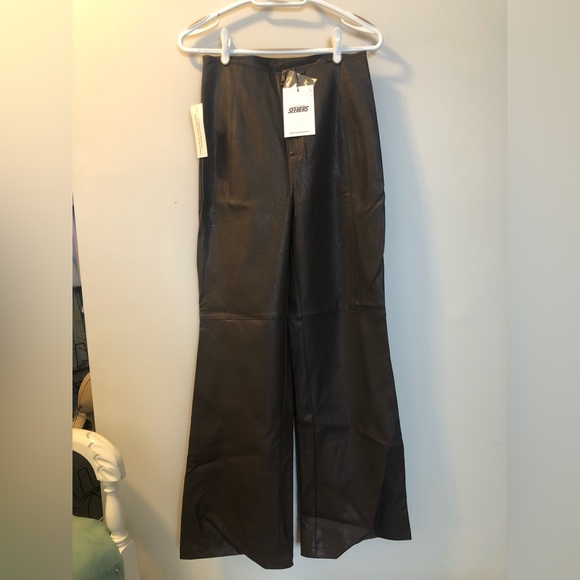 Tag on sisters and seekers brown faux leather pants - Picture 5 of 9